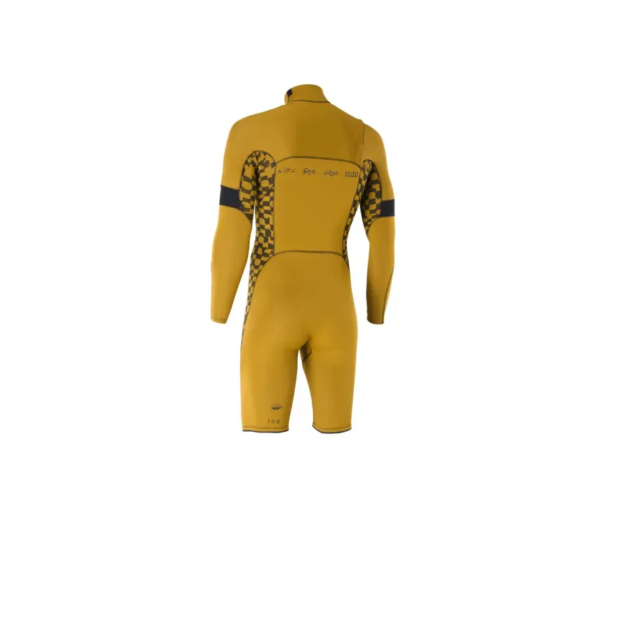 Detalle del neopreno sostenible ION Seek Core 3/2 Shorty LS para kitesurf